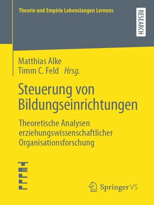 cover image of Steuerung von Bildungseinrichtungen